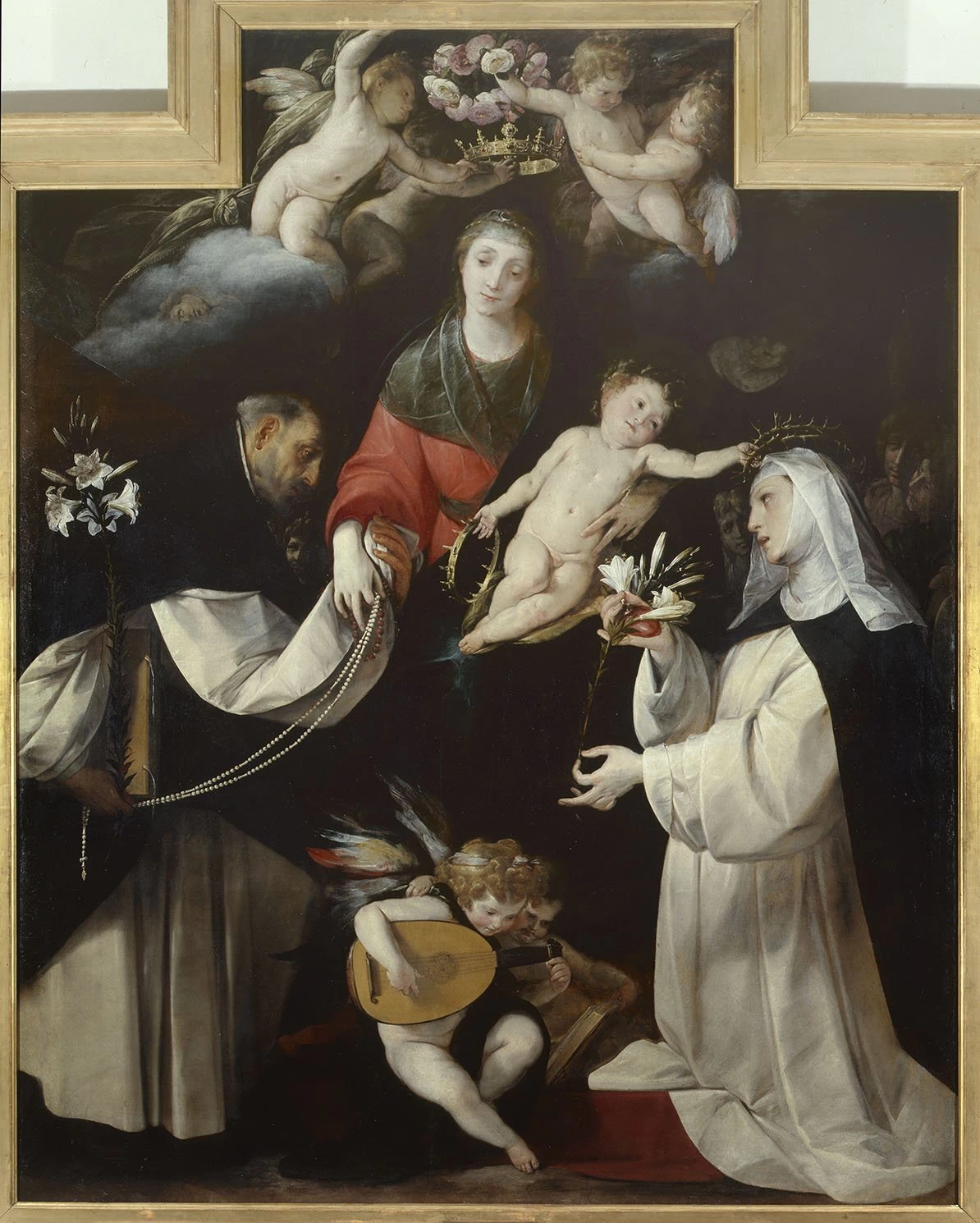 Madonna del Rosario tra San Domenico e Santa Caterina da Siena - Pinacoteca Brera, Milano